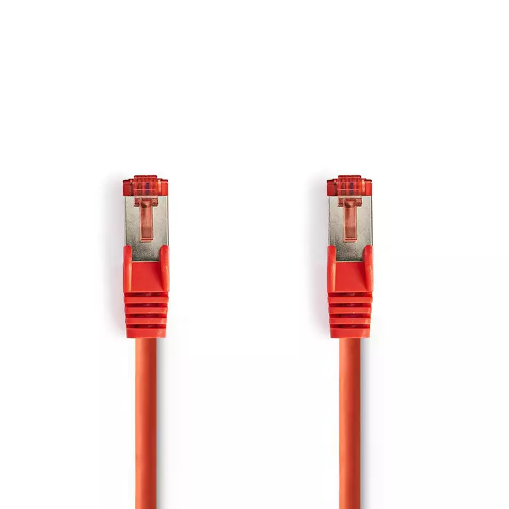 CAT6 Verkkokaapeli | RJ45 uros | RJ45 uros | S/FTP | 5.00 m | Pyöreä | LSZH | Punainen | Kirjekuori - Tietokone ja verkko - 5412810278220 - 1