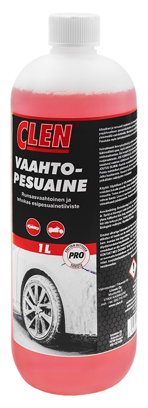 Clen Vaahtopesuaine 1L - Tehokas pesutiiviste (Snow Foam) - Auton pesutarvikkeet - 6418549400290 - 1