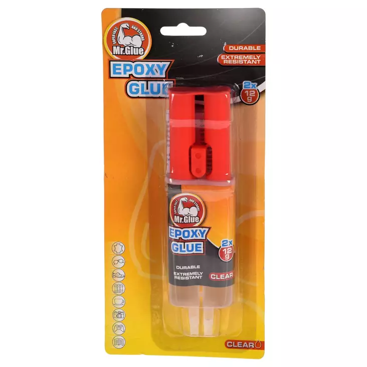 Epoksiliima 12ml + 12ml Mr.Glue - Liimat - 8720573494250 - 1