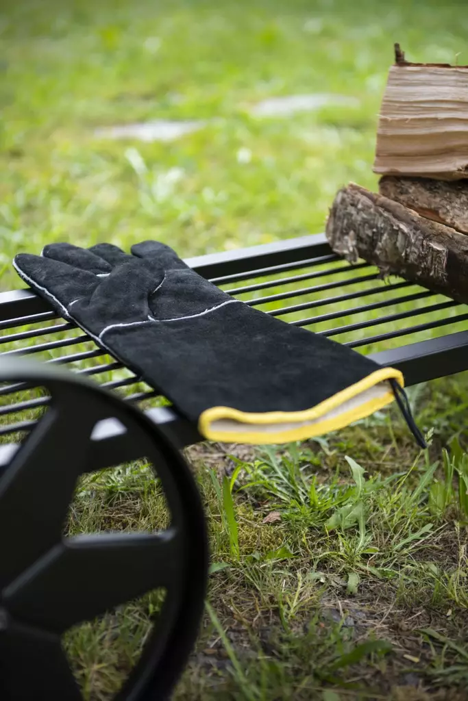 Grillihanskat nahka 2 kpl Mustang - Grillaustarvikkeet - 6410416034300 - 1