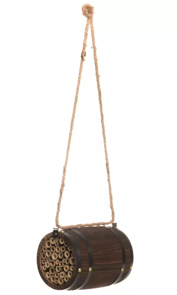 Hyonteishotelli Tynnyri ripustuskoydella - Muut puutarhatarvikkeet - 6410413257030 - 1