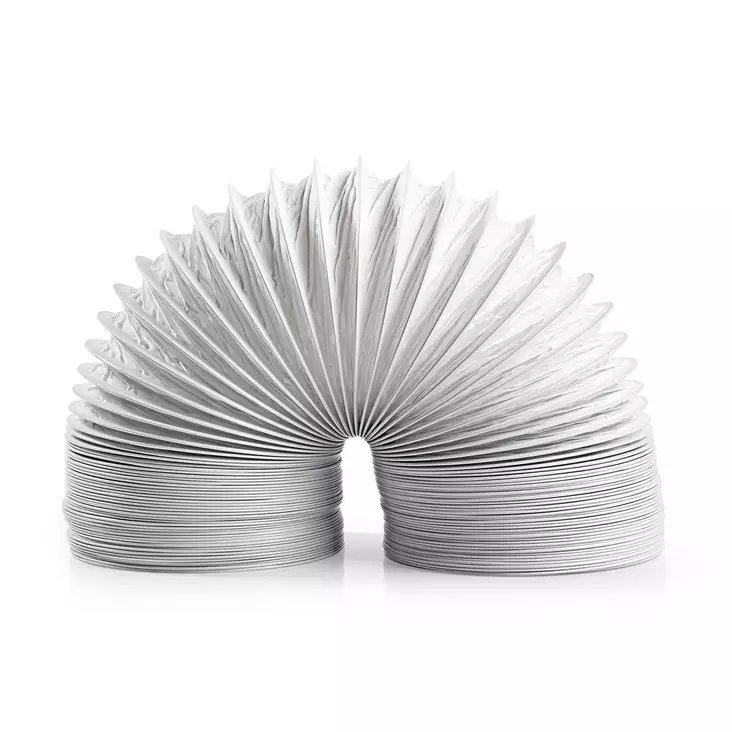 Ilmanpoistoputki PVC | 100 mm | 6.00 m | Sopii laitteeseen: Ilmanvaihto / Kuivausrummut | Valkoinen - Varaosat - 5412810301560 - 1