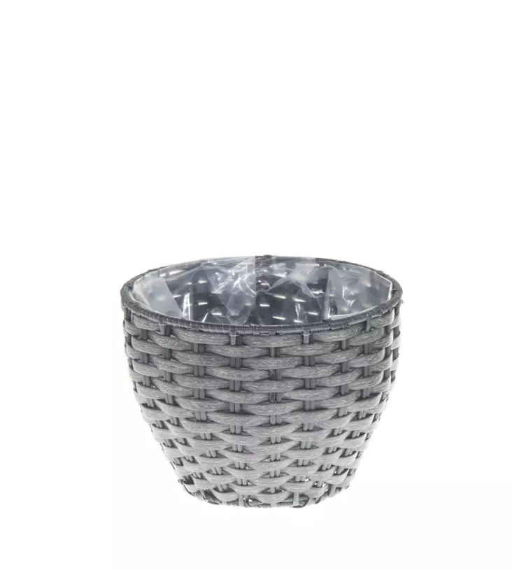 Istutuskori Onyx harmaa 19x19x14 cm - Istutusastiat ja tarvikkeet - 6410412643520 - 1
