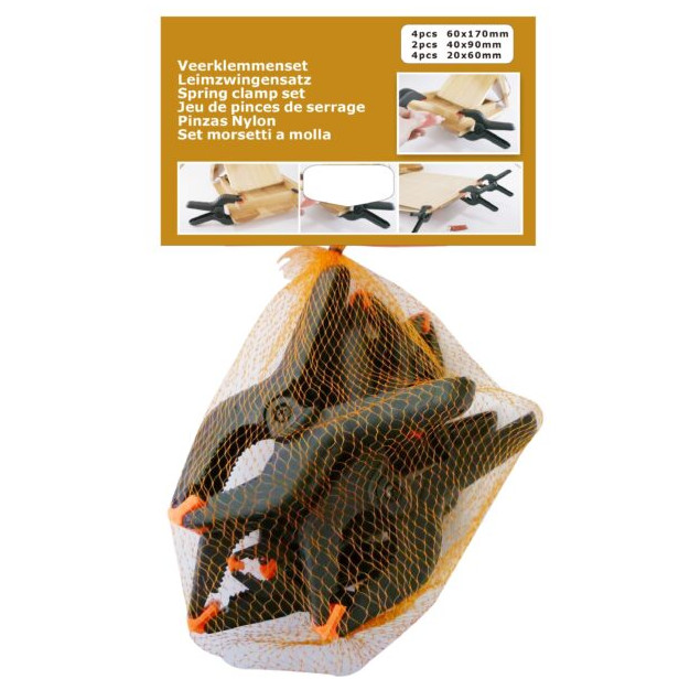 Jousipuristin lajitelma 10 kpl - Puristimet - 8714892231610 - 1