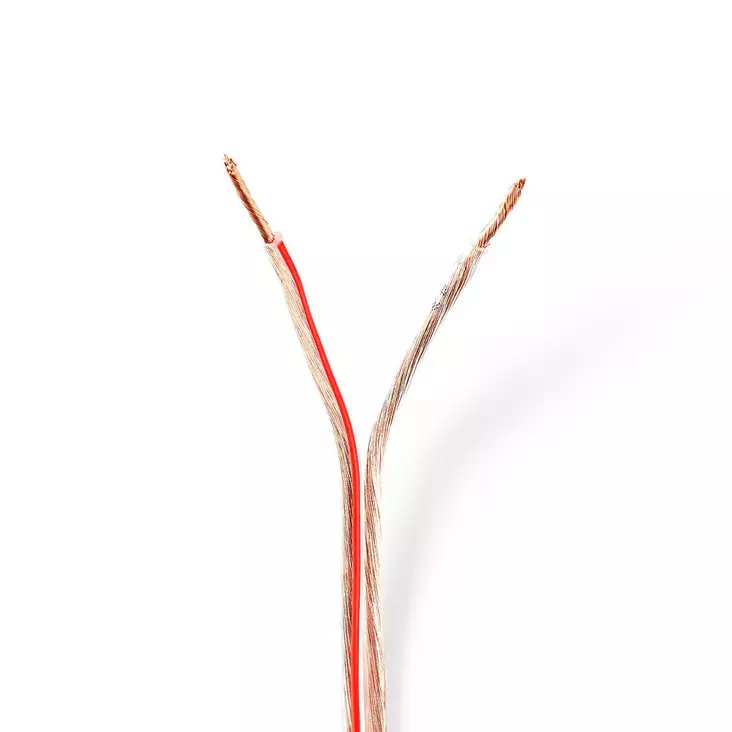 Kaiutinkaapeli | 2 x 1.50 mm² | CCA | 100 m | Pyöreä | PVC | Läpikuultava | Kääre - Audiokaapelit - 5412810312580 - 1