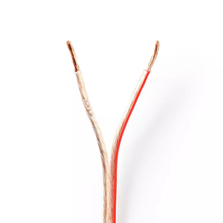 Kaiutinkaapeli | 2 x 2.50 mm² | CCA | 100 m | Pyöreä | PVC | Läpikuultava | Kääre - Audiokaapelit - 5412810312740 - 1