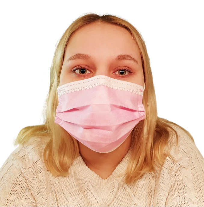 Kasvomaski pinkki kertak=C3=A4ytt=C3=B6inen 10 kpl - Hengityssuojaimet ja kasvomaskit - 4029811454280 - 1