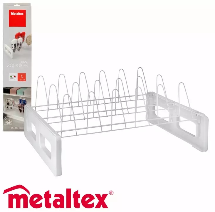 Kenk=C3=A4teline 9 parille Zapatos Metaltex - Naulakot ja kenkätelineet - 8002523654090 - 1