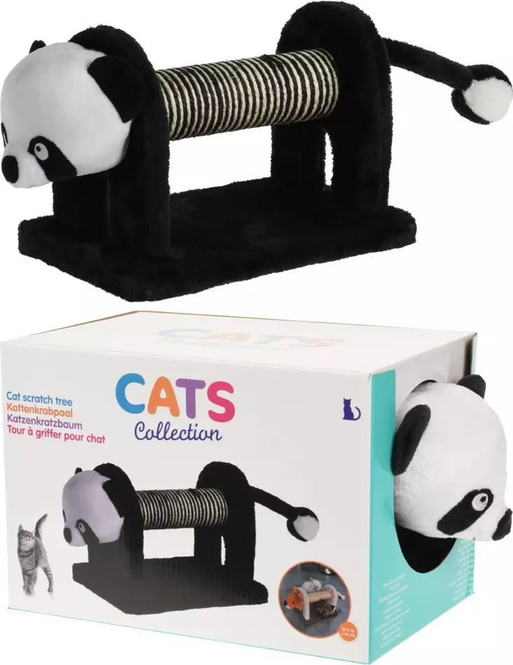 Kissan raapimislelu panda 51x16x16cm - Kiipeilypuut ja raapimatolpat - 8719987931390 - 1