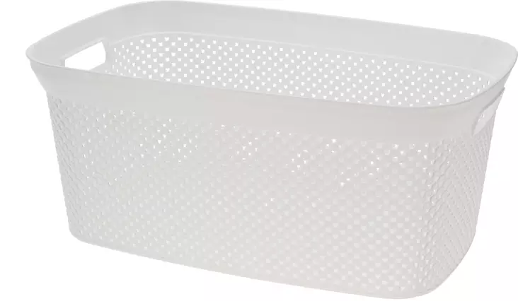 Klassinen 35 L Valkoinen Pyykkikori - Pyykinkuivaus ja pyykkikorit - 8720573156790 - 1