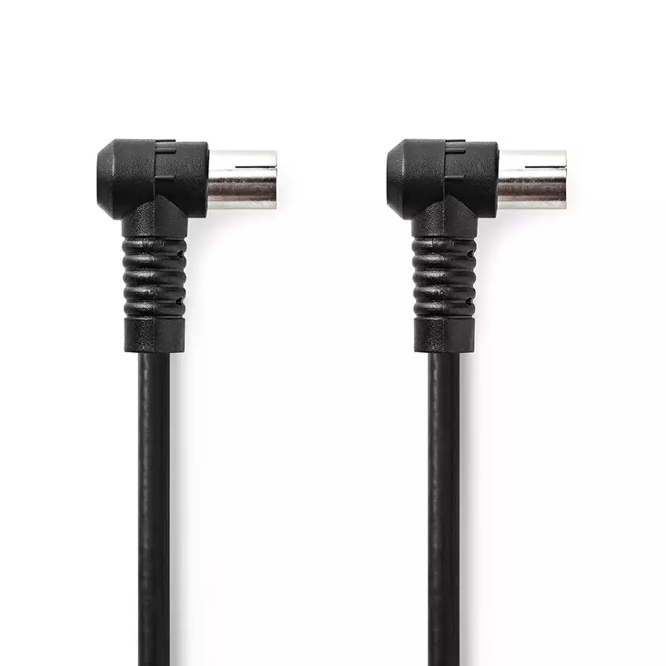 Koaksiaalikaapeli | IEC (Coax) Uros | IEC (Coax) Naaras | Niklattu | 120 dB | 75 Ohm | Nelinkertainen suojaus | 1.50 m | Pyöreä | PVC | Musta | Label - Antennikaapelit - 5412810425860 - 1