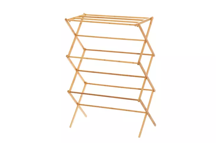 Kuivaustelina bambu kokoontaittuva - Pyykinkuivaus ja pyykkikorit - 6410416094120 - 1