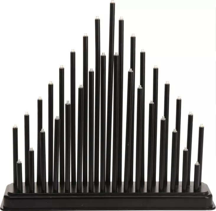 Kynttelikk=C3=B6 33 Led musta - Kyntteliköt - 8719202774030 - 1