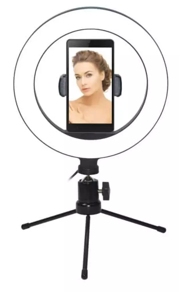 Led Selfievalo 20 cm jalustalla VAKOSS - Muut tarvikkeet - 4718308121100 - 1