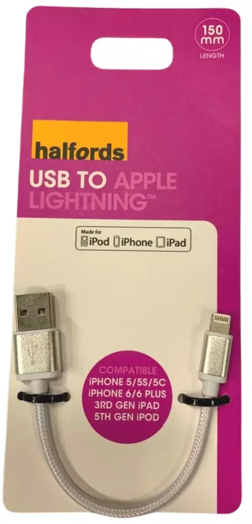 Lightning MFI kaapeli 15 cm valkoinen p=C3=A4=C3=A4kuva=20 - Lightning-kaapelit - 5032296062740 - 1