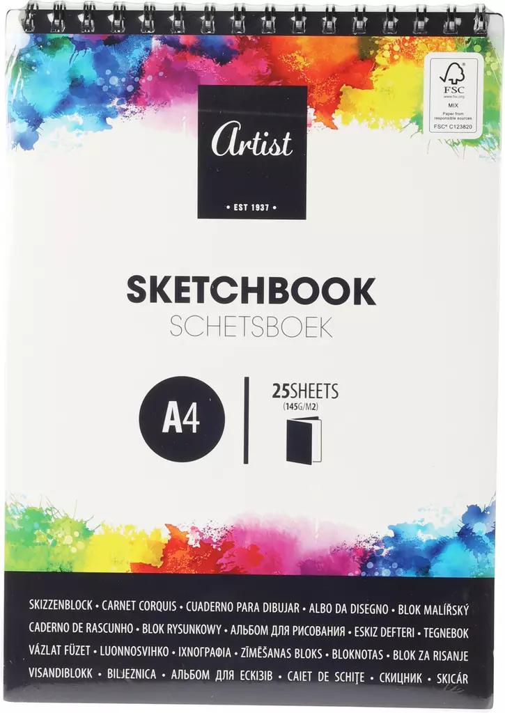 Luonnosvihko A4 kierresivut - Vihkot ja paperit - 8719987402760 - 1