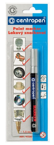 Maalikynä Centropen hopea 1,5 mm - Kynät ja kynätarvikkeet - 8595013625370 - 1