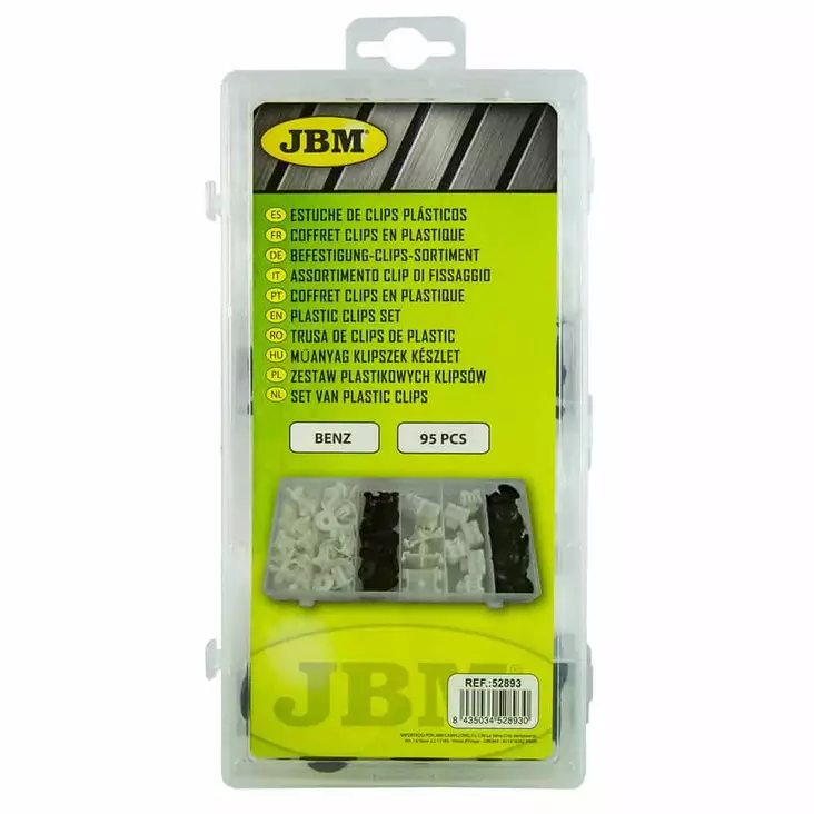 Muoviklipsisetti Mercedes 95 kpl JBM - Kori- ja verhoilukiinnikkeet - 8435034528930 - 1