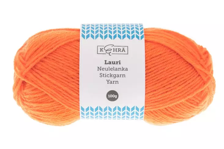 Sukkalanka Lauri 100 g oranssi - Langat ja ompelutarvikkeet - 6410413102460 - 1