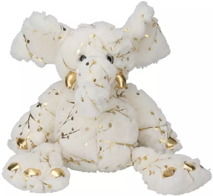 Norsu kultahippu 25cm Pehmo - Pehmolelut - 8720573245890 - 1