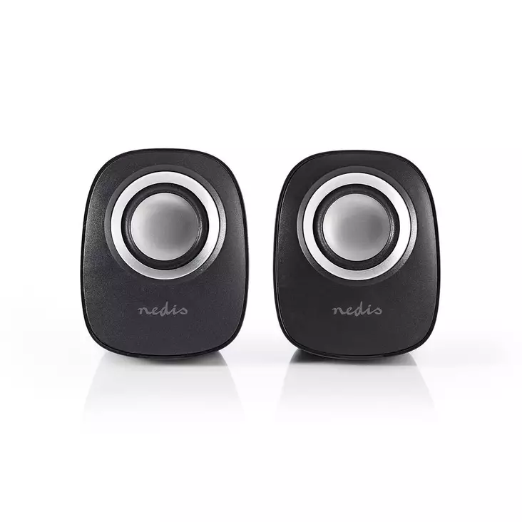 PC Kaiutin | 2.0 | 12 W | 3.5 mm uros | USB Virta | Äänenvoimakkuuden Säätö - Tietokonekaiuttimet - 5412810266760 - 1