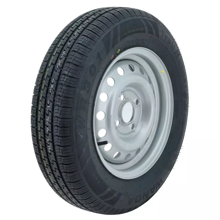 Per=C3=A4k=C3=A4rryn vanne ja rengas M+S 155R13 - Peräkärryn-asuntovaunun pyörät - 8797971000000 - 1