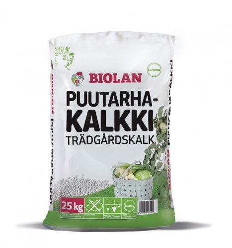 Puutarhakalkki Biolan 25 kg - Mullat ja ravinteet - 6411960053120 - 1