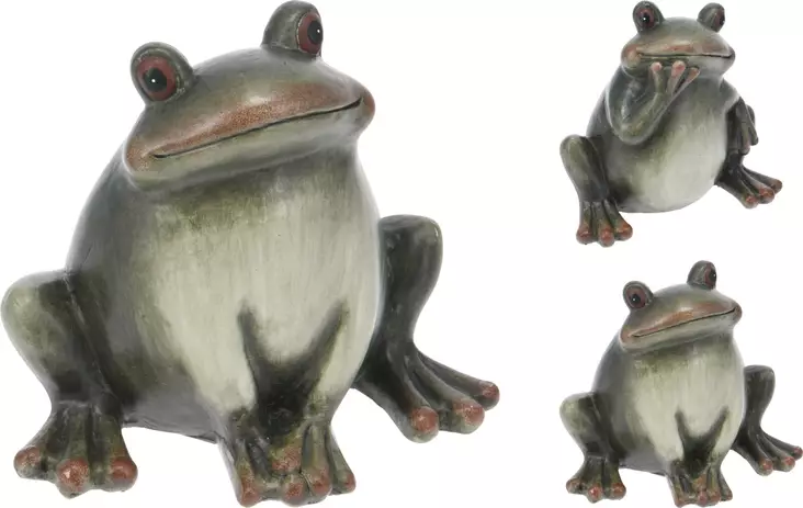 Puutarhapatsas Sammakko 22,5 cm - Pihakoristeet - 8720573959490 - 1