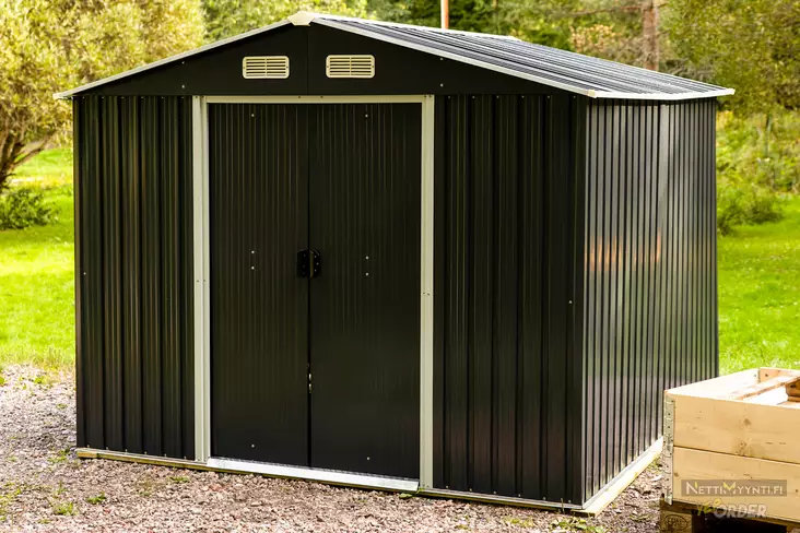 Puutarhavaja Sunor 6,7 m2 harmaa p=C3=A4=C3=A4kuva - Puutarhavajat - 6438168083810 - 1