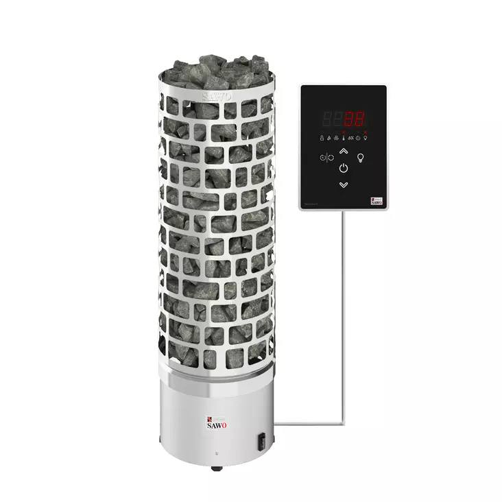 S=C3=A4hk=C3=B6kiuas SAWO Aries Round Ni2-9kW - Sähkökiukaat - 4894224008760 - 1