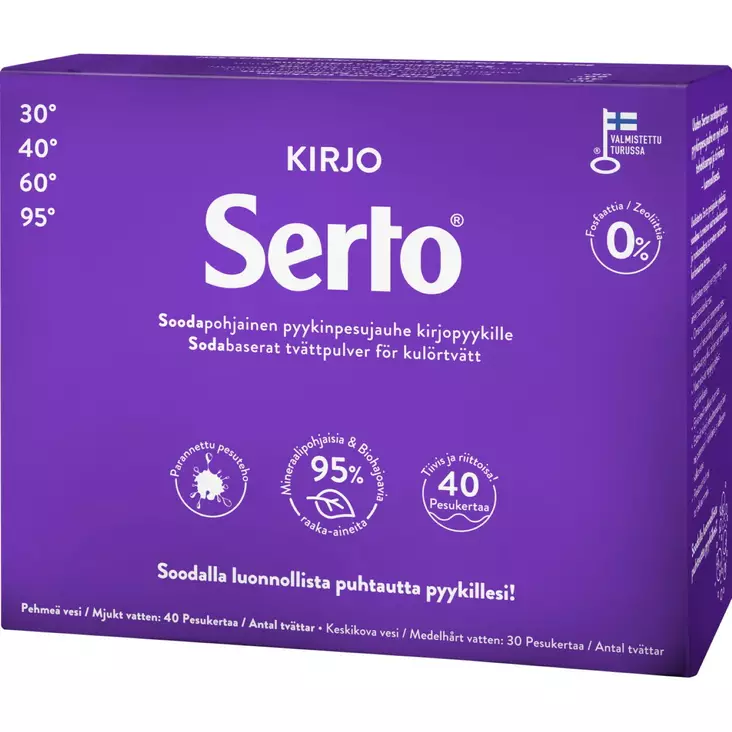 Serto Kirjo Pyykinpesujauhe 1350 g - Pyykinpesu- ja huuhteluaineet - 6417964579000 - 1