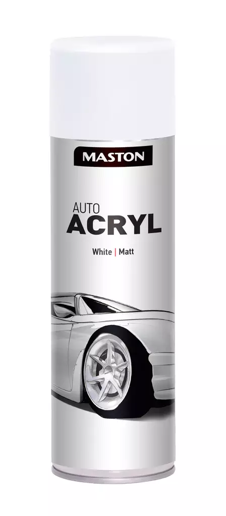 Spraymaali AutoACRYL Matta Valkoinen - Spraymaalit - 6412490037420 - 1