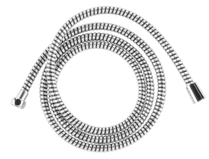 Suihkuletku 2m PVC kromi/musta - Kylpyhuoneen hanat ja suihkut - 6410416179100 - 1