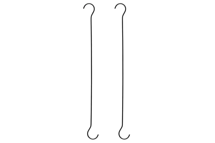 Tarmo Ripustuskoukku musta 60 cm 2 kpl - Koukut ja ripustimet - 6410413305410 - 1