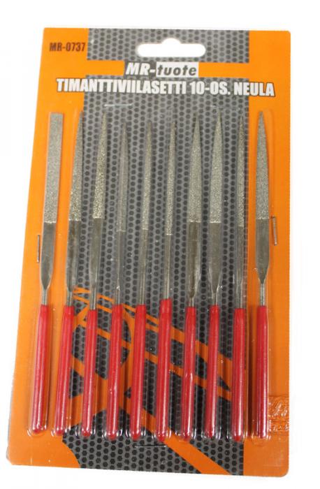 Timanttiviilasetti 10-osainen - Viilat - 6430032154350 - 1