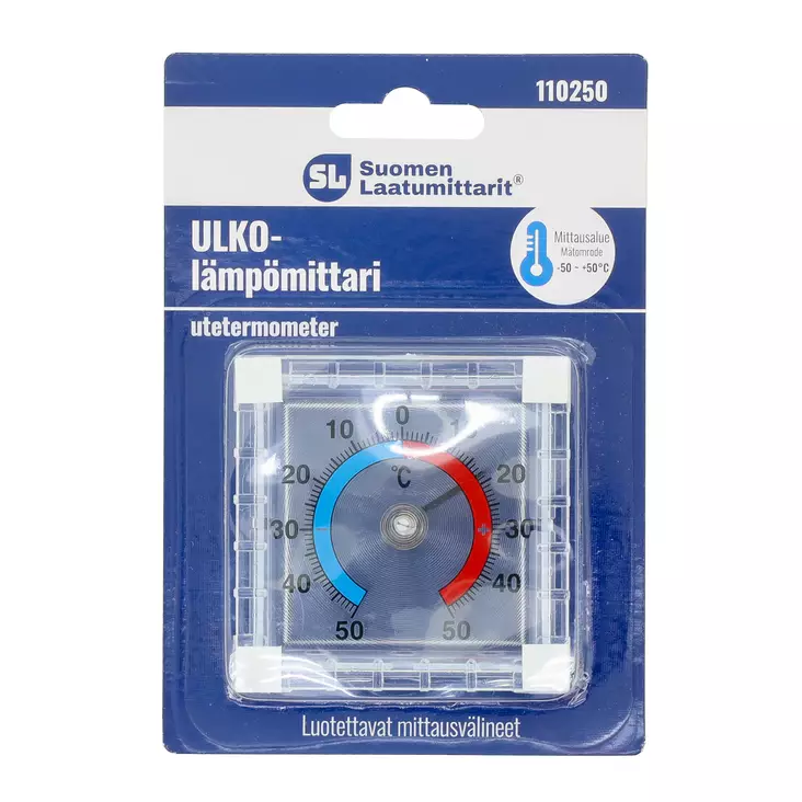 Ulkol=C3=A4mp=C3=B6mittari Muovi -50...+50=C2=B0C - Lämpömittarit ja sääasemat - 6438168102160 - 1