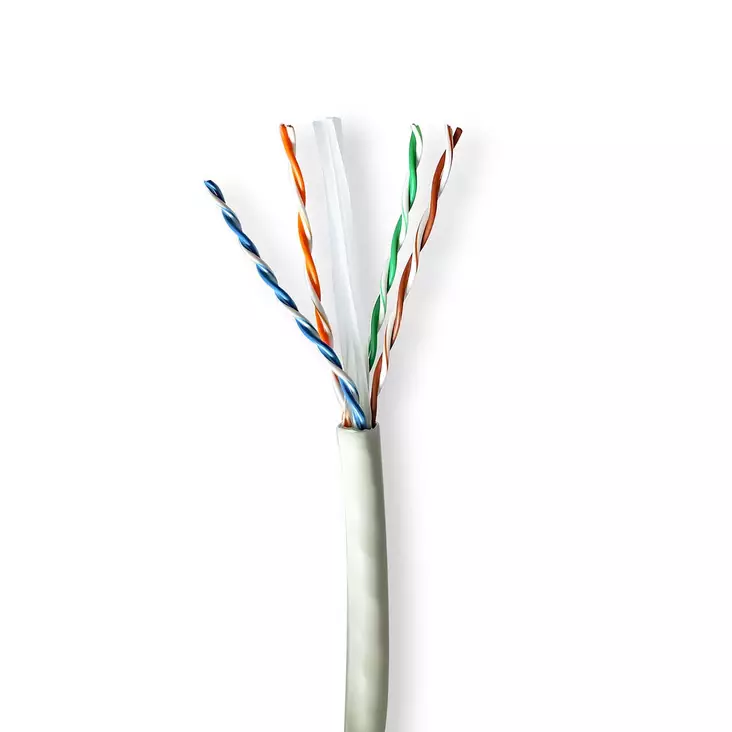 CAT6a verkkokaapelirulla | Solid | U/UTP | Puhdas kupari | 305 m | Sisäkäyttöinen | Pyöreä | LSZH | Harmaa | Vetolaatikko - Tietokone ja verkko - 5412810399710 - 10