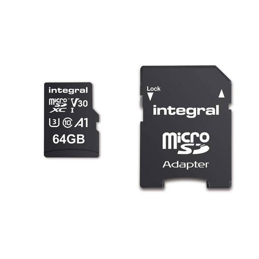 64 GB nopea microSDHC/XC V30 UHS-I U3 -muistikortti - Muistikortit ja kortinlukijat - 5055288444560 - 1