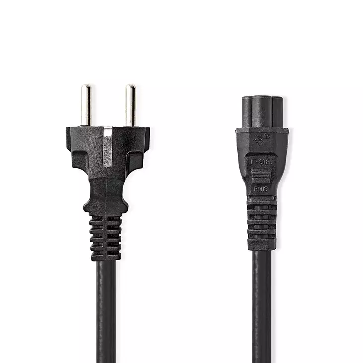 Sähköjohto | Suko Uros | IEC-320-C5 | Suora | Suora | Niklattu | 3.00 m | Pyöreä | PVC | Musta | Label - Virtakaapelit ja liittimet - 5412810425150 - 1