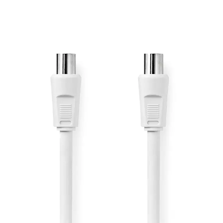 Koaksiaalikaapeli | IEC (Coax) Uros | IEC (Coax) Naaras | Niklattu | 90 dB | 75 Ohm | Tuplasuojattu | 15.0 m | Pyöreä | PVC | Valkoinen | Label - Antennikaapelit - 5412810425730 - 1