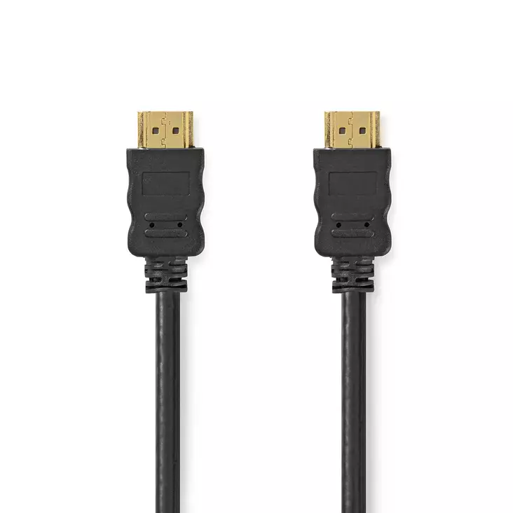 High Speed HDMI Kaapeli Ethernet | HDMI liitin | HDMI liitin | 4K@60Hz | ARC | 18 Gbps | 1.50 m | Pyöreä | PVC | Musta | Laatikko - HDMI-kaapelit - 5412810455010 - 1