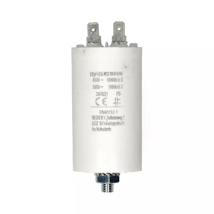 Kondensaattori CBB60 18UF 450Vac Faston - Varaosat - 5412810477210 - 10