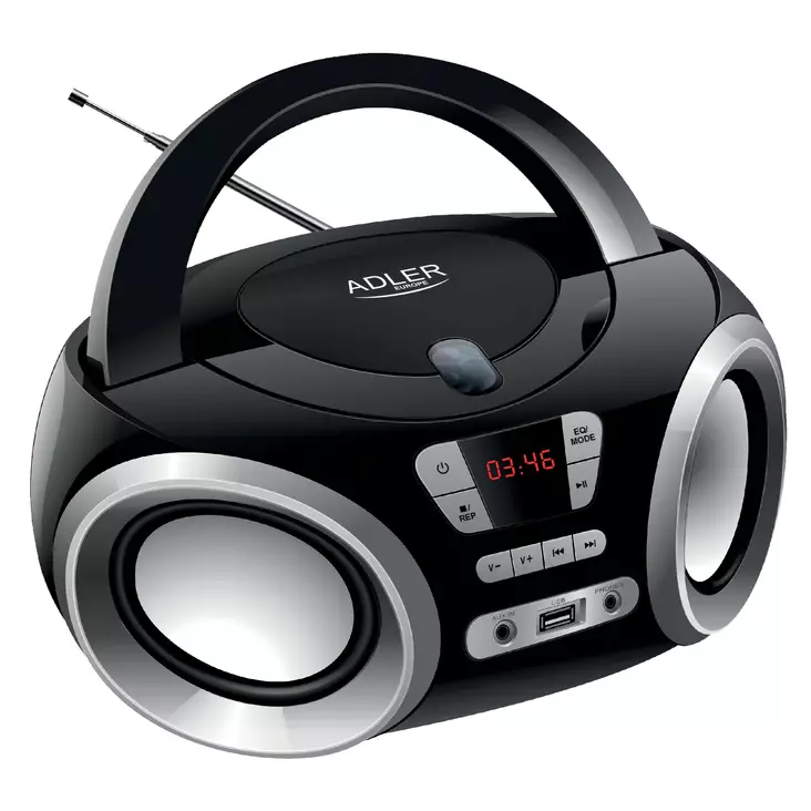 Radio CD-soitin Adler musta - Radiot ja MP3/4-soittimet - 5902934838580 - 1