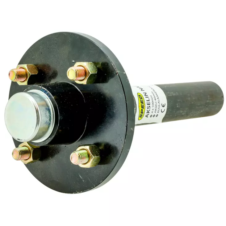Akselin napa 4 x 100 mm pyÃ¶reÃ¤ - Muut peräkärrytarvikkeet - 6438168098760 - 1
