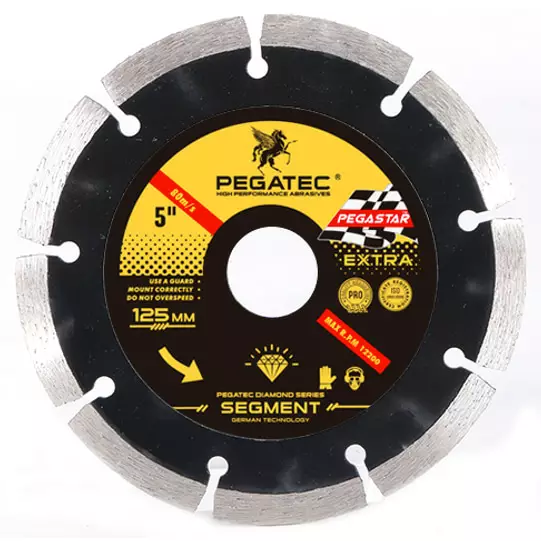 Pegatec 125mm timanttilaikka segmentti - Laikat kulmahiomakoneeseen - 6958937147470 - 1