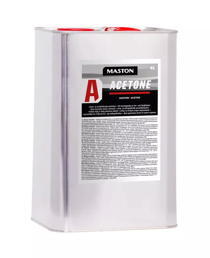 Asetoni 4l - Liuottimet - 6412490027230 - 1