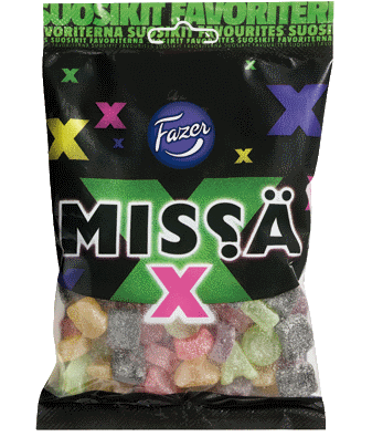 Fazer Miss=C3=A4 X 180 g - Karkkipussit - 664-5111-00 - 1