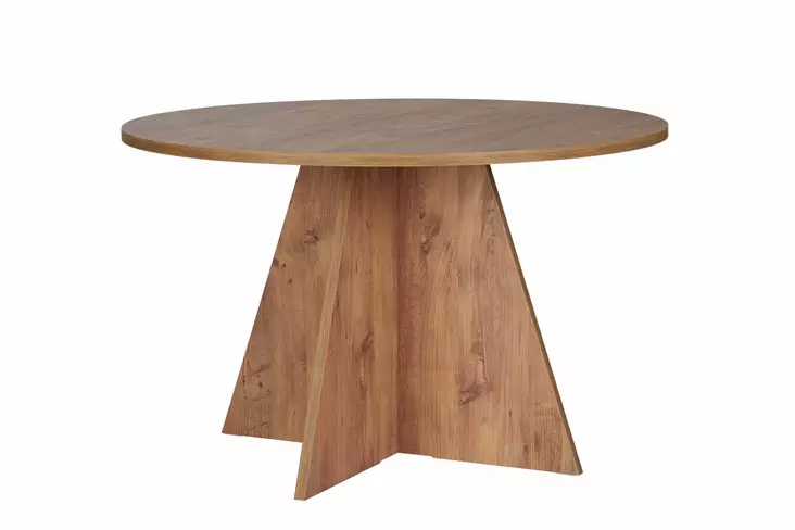 Atlantic Pine Ruokapöytä - 100% Melamiinipinnoitettu Lastulevy, 120x75x120 cm, Elegantti ja Kestävä Design - - 19-19-8684283911400 - 1