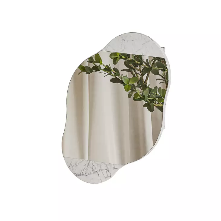 Carrara Kylpyhuonekaappi - 100% Melamiinipinnoitettu - 60x75x13 cm - Piilotettu Kiinnitys - Peili 4 mm - Pehmeästi Sulkeutuvat Saranat - Kylpyhuonekalusteet - 8684282586920 - 1