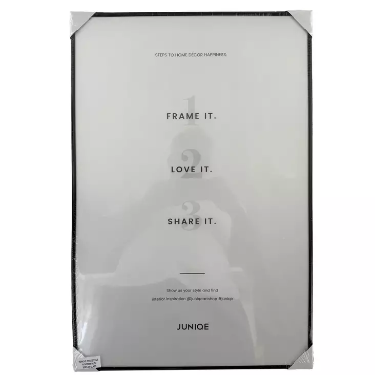 Julistekehys 40x60 cm musta – kevyt ja moderni valokuvakehys, yhteensopiva myös JUNIQE-julisteille - Taulut ja kehykset - 6430013423260 - 1